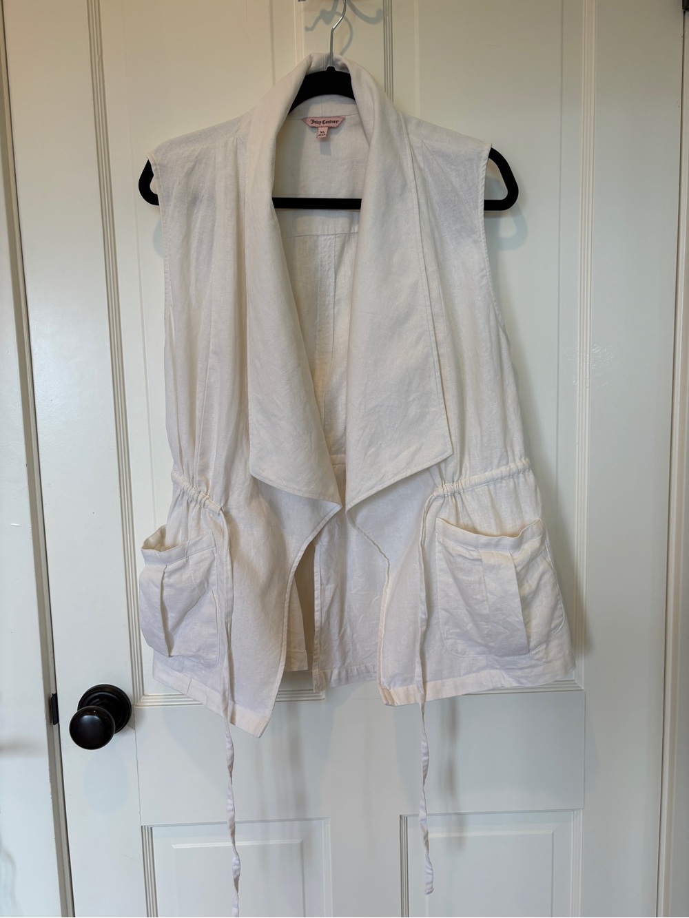 Juicy Couture Linen Boho Utility Vest